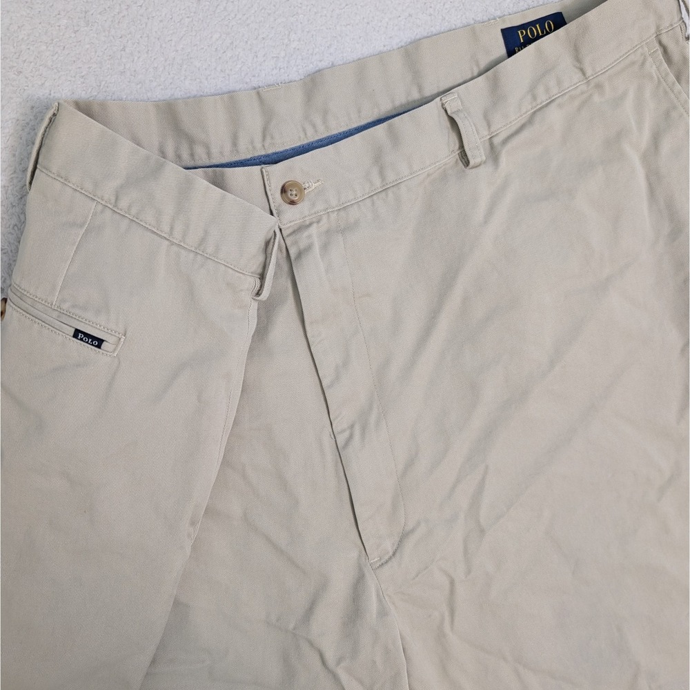 Polo Ralph Lauren Shorts Men's 50x9" Beige Chino‎ Flat Front Classic Fit